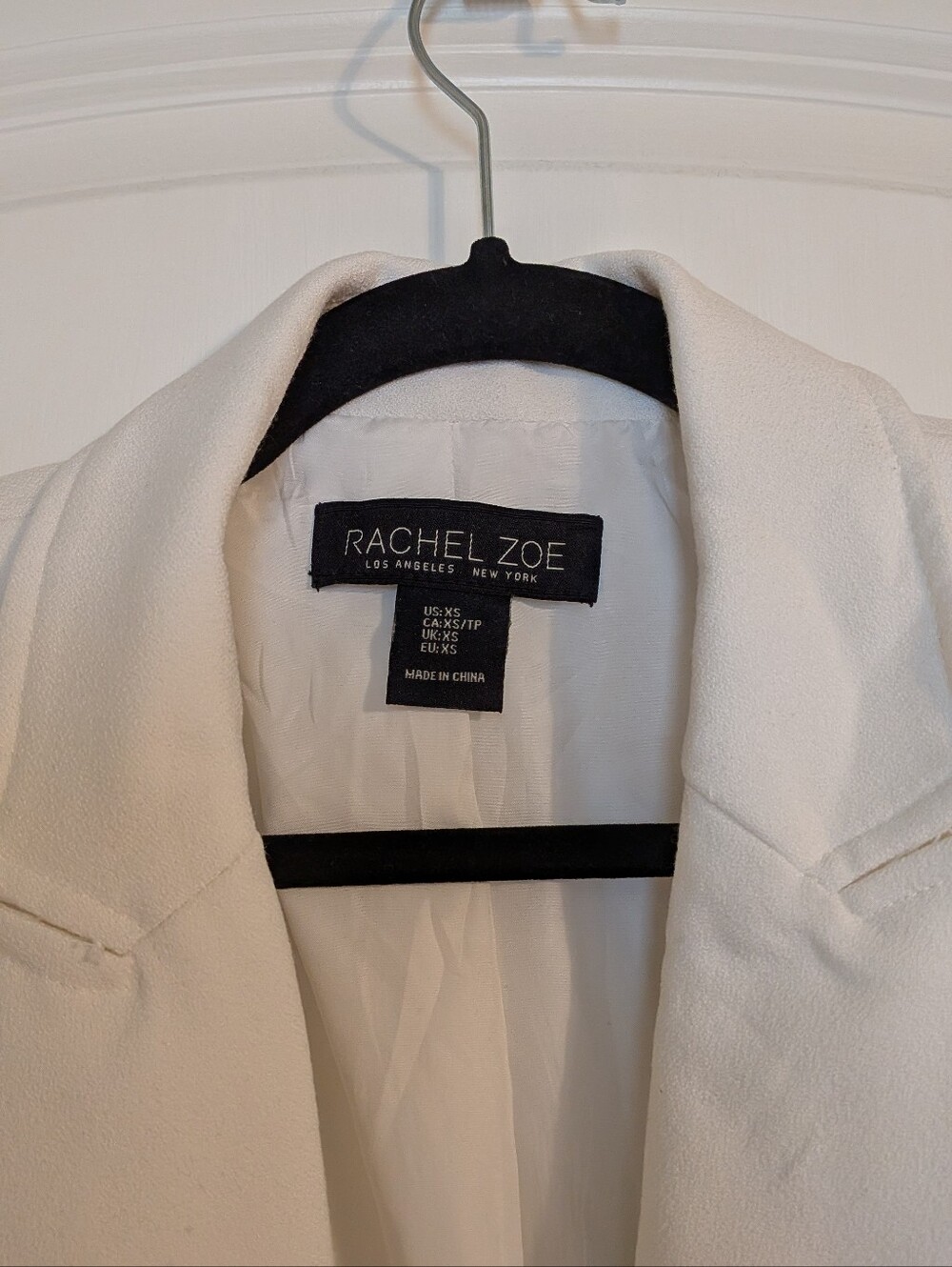 Rachel Zoe White Oversized Double Breasted Blazer XS - Picture 2 of 4